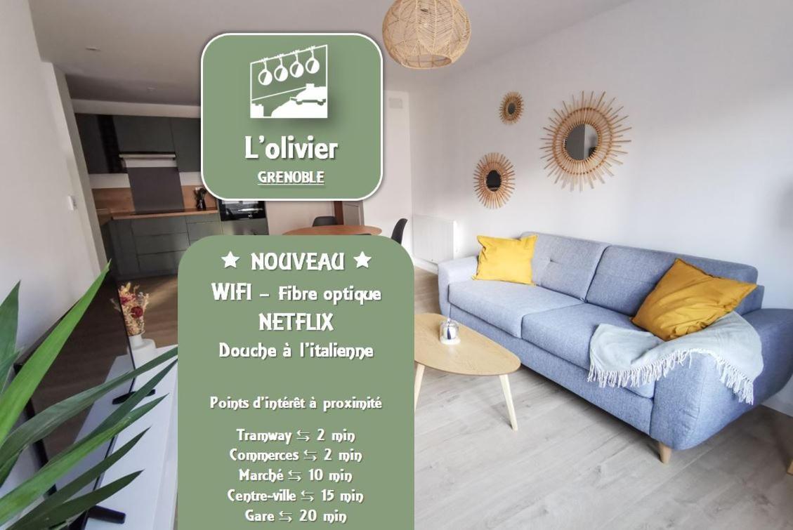L'Olivier - Appartement Moderne Et Chaleureux - Tram Et Parc Grenoble Buitenkant foto